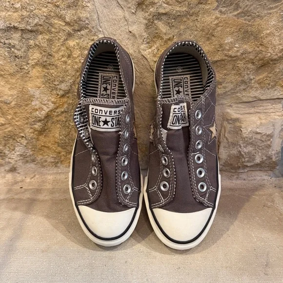 Converse One Star Brown Low Tops Laceless Slip On Women's Size 6.5 - Picture 2 of 9